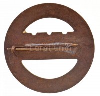 ~1960-1970. 'Magyar Édesipari Törzsgárda' fém jelvény (23mm) T:2