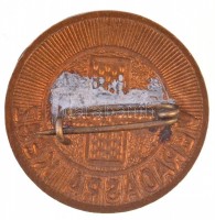 ~1970-1980. 'Véradásra kész' zománcozott Br jelvény (22mm) T:2