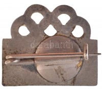 1972. 'Sapporo 72' zománcozott olimpiai jelvény (15,5x18,5mm) T:2