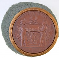 Franciaország 1867. 'Párizsi Világkiállítás' bronzozott gyűjtői replika (78mm) T:2France 1867. 'World Exhibition of Paris' bronze plated collector's replica (78mm) C:XF