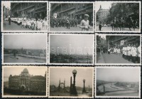 1936 Budapest, úrnapi körmenet, 26 db fotó, egy részük hátulján feliratozva, különböző méretben