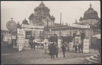 cca 1920 A Prágai Nemzetközi Vásár pavilonja, fotólap, 8,5×14 cm