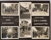 cca 1934 Ausztria 110 fényképet tartalmazó album. Vasőtállomások, ünnepségek, városképek. / Austria 110 photos of railway stations, Dolfuss parades and other interesting city views.