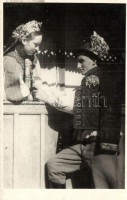 10 db RÉGI folklór motívumlap / 10 pre-1945 folklore motive postcards