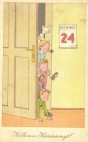 18 db MODERN és RÉGI karácsonyi üdvözlőlap / 18 modern and pre-1945 Christmas motive postcards