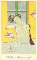 18 db MODERN és RÉGI karácsonyi üdvözlőlap / 18 modern and pre-1945 Christmas motive postcards