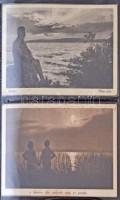Balaton - 89 db régi képeslap albumban / 89 pre-1945 postcards in album