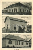 Baracska, Községháza, Hangya fogyasztási szövetkezet, Állami iskola