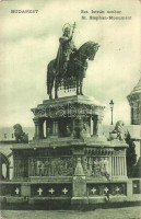 1907 Budapest I. Királyi vár, Szent István szobor (EK)