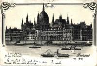 1903 Budapest V. Új Országház, Art Nouveau litho  (EK)