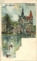 Budapest XIV. Városliget / Stadtwäldchen. Back & Schmitt litho s: Rosenberger (Eb)