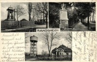 Budapest XVII. Rákoshegy, Templom tér, Agorasztó út, Kossuth utca, víztorony, P. Varga Edith kiadása (kopott sarkak / worn corners)