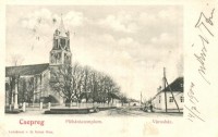 1904 Csepreg, Plébániatemplom, városháza (kis szakadás / small tear)