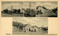 Csikóstőttős, templomok, utca, üzletek, tejcsarnok. Kiadja Ritzeld