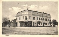 Csorna, Papp Géza vas és fűszer kereskedése. Kiadja Martincsevics K. (EK)