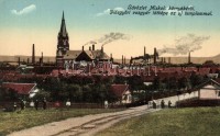 Diósgyőr (Miskolc), Vasgyár látképe az új templommal (EK)