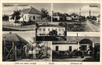 Emőd, Stein kastély, utca, Hősök szobra, Községháza, Szőlőintézeti lak,'Jobb mint otthon' vendéglő