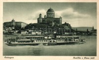 Esztergom, Bazilika a Duna felől, Szent László oldalkerekes gőzhajó