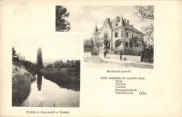 Göd, Buchwald nyaraló, villa, kilátás a fenyvesből a Dunára (EK)