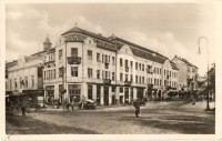 Kaposvár, Korona szálloda, Korona illatszertár, Szabó Lipót könyvnyomdája, üzletek