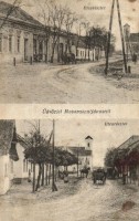 Mosonszentjános, Jánossomorja; utcakép, templom. Kálmán fényirda kiadása (fl)