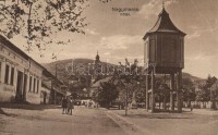 Nagymaros, Fő tér, víztorony, templom (ragasztónyom / gluemark)