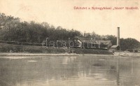 Nyíregyháza, Sóstó fürdő, Júlia gőzmalom. Kiadja Deutsch J. (EK)