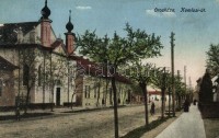 Orosháza, Komlósi út, izraelita templom, zsinagóga. Kiadja Vágner Gyula (r)