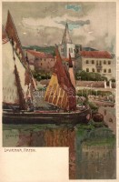 Lovran, Laurana; Ottmar Zieher Künstlerpostkarte No. 1133. litho s: Raoul Frank