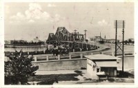 Újvidék, Novi Sad; Közúti híd a szétrombolás előtt / bridge before destruction