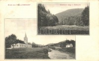 Villámos, Willersdorf (Felsőlövő / Oberschützen); Villámosi-völgy,  templom; Kirnbauer Ottó kiadása / Evangelische Kirche / church