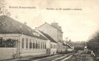 1908 Muraszombat, Muravska Sobota; Fő utca, Állami óvoda és várkert. Balkányi Ernő kiadása / main street, kindergarten and castle garden