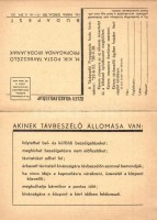 Faluban, városban, minden házban T E L E F O N! M. kir. Posta Távbeszélő Propaganda Iroda kihajtható telefonos reklámlapja / Hungarian foldable telephone advertisement card