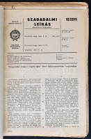 1963-1967 Ozmométer szabadalmi iratai, szabadalmi leírása, okirata, dokumentációja,...stb, papír mappában