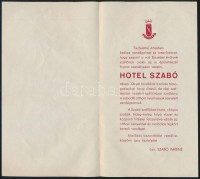 cca 1930 A budapesti Erzsébet Királyné Szálloda új szárnya Hotel Szabó néven alakul meg, ismertető kiadvány