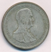 1930. 5P Ag 'Horthy jobbra' T:2-,3 patina Adamo P8