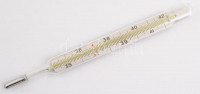 Régi higanyos lázmérő, h: 13 cm