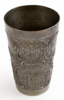 'Drezda' ón pohár, kis sérülésekkel, m: 9 cm, d: 5,5 cm
