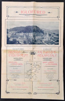 cca 1900 Iglófüred (Felvidék) üdülőhely nagyméretű képes reklámkiadvány, szobaárakkal, magyar és német nyelven, 4p
