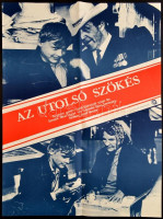 1985 Az utolsó szökés szovjet film plakátja, hajtott, 56×39 cm