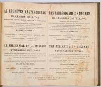 Az ezeréves Magyarország és a Milléniumi Kiállítás. I. és II. kötet. Magyarország legszebb tájainak, városainak és műkincseinek valamint a kiállítás nevezetességeinek fényképgyűjteménye. Részben Vágó Bertalan a M.Á.V.