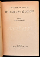 Alberto M. De Agostini: Tíz esztendő a Tűzföldön. Fordította: Cholnoky Béla.  Magyar Földrajzi Társaság Könyvtára. Bp., é.n., Lampel R. (Wodianer F. és Fiai) Rt. Fekete-fehér fotókkal. Kiadói dúsan aranyozott egészvászon