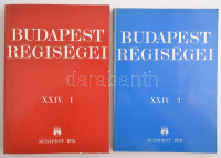 Budapest Régiségei XXIV. 1-2.  Szerk.: Dr. Kaba Melinda, Dr. Kubinyi András. A Budapesti Történeti Múzeum Évkönyve. Bp.,1976, Budapesti Történeti Múzeum. Kiadói papírkötés, a 2. kötet kötése szétvált, sérült, a lapok kijárnak.