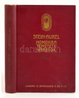 Stein Aurél: Homokba temetett városok. Régészeti és földrajzi utazás Indiából Kelet-Turkesztánba 1900-1901-ben. Bp., é.n. Franklin. Aranyozott egészvászon kötés, gerinc kissé kopott. Ritka kötésváltozat.