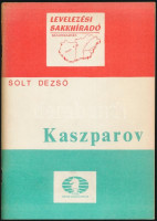 Solt Dezső: Kaszparov. Levelezési Sakkhíradó Különkiadás. Bp., 1984, Magyar Sakkszövetség Levelezési Bizottsága. Kiadói papírkötés.