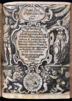 Gottfried, Johann Ludwig und Matthaeus Merian:Historische Chronica, Oder Beschreibung Der fürnehmsten Geschichte, so sich von Anfang der Welt, biß auf unsere Zeit zugetragen. Frankfurt 1640. Merian. 1-3. Theil. 136p.+ 170p. + 170p. Első kötet