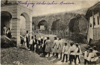 1914 Kirchgang sächsischer Bauern / German Saxon folklore, churchgoers (wert corner)