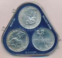 1977. 200Ft Ag (3xklf) 'Magyar festők II. / Csontváry, Mányoki, Rippl-Rónai' eredeti, sérültt MNB tokban T:BU kis patina Adamo EM52, EM53, EM54