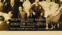 Reception and Banquet in Honor of the Kossuth Delegation…1928.
