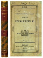KLESTINSZKY László, kliestinai: Eredeti színjátékjai. 1. köt. (Unicus.)